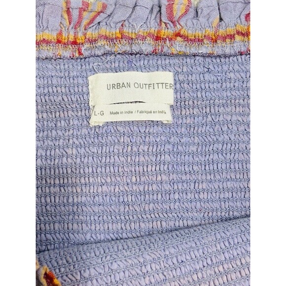 Urban Outfitters Rosemary Linen Smocked Mini Skirt Women's Size Large - Picture 4 of 5